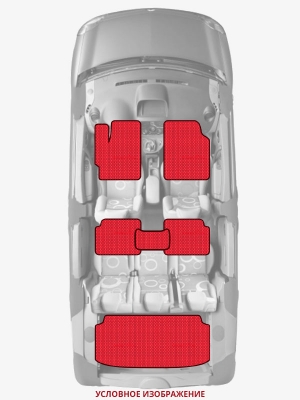 ЭВА коврики «Queen Lux» комплект для Honda Fit III
